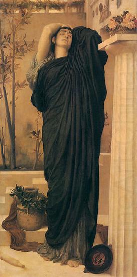 Lord Frederic Leighton Electra at the Tomb of Agamemnon oil painting picture